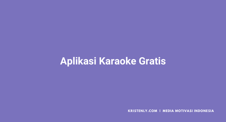 aplikasi karaoke gratis