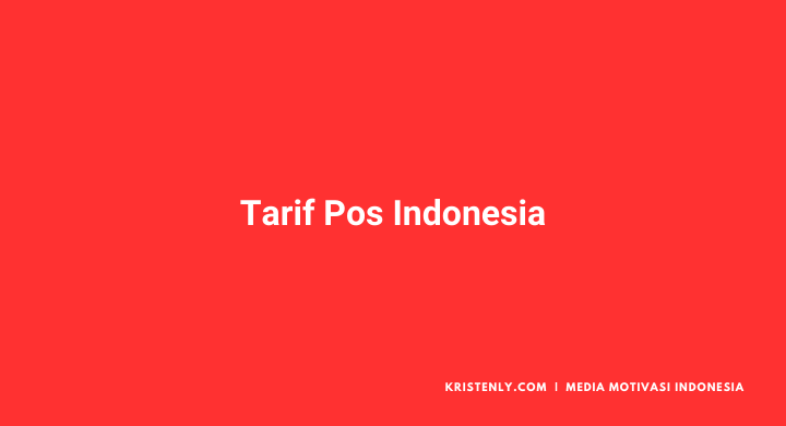 tarif pos indonesia